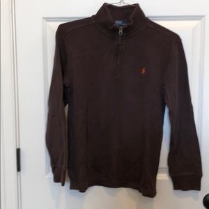 Polo by Ralph Lauren YL brown 1/4 zip